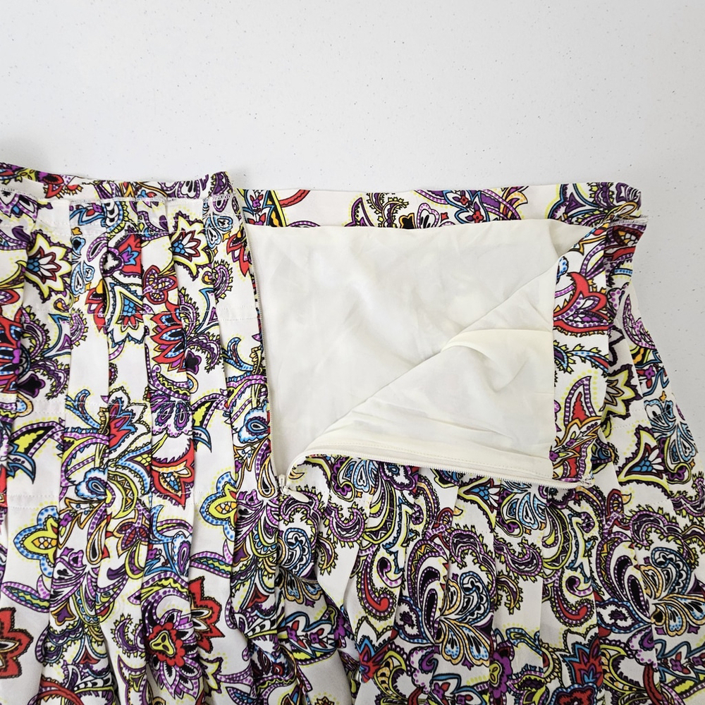 Banana Republic Women's Size 8 Paisley Maxi Skirt Lined Boho Gypsy Flowy Slit - Picture 10 of 14